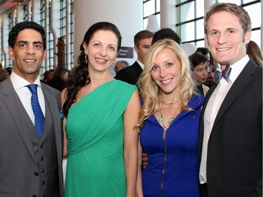 From left, Ottawa radiologists Drs. Kawan Rakhra, Carolina Souza, Giselle Revah and Ryan Foster at the 50th Anniversary Orthopaedics Gala, held at the Canadian Museum of History on Friday, May 13, 2016.