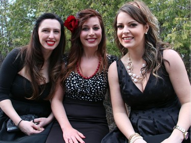 From left, Rhonda Markwick, Chelsey Barber and Melinda Bergeron from The Ottawa Clinic at the Loft Gala, held at the Hilton Lac Leamy on Saturday, April 30, 2016, in support of the Ottawa Regional Cancer Foundation.