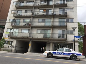 An 85-year-old woman has been sent to hospital with second- and third-degree burns after a fire broke out in a seventh-floor apartment at 266 Bronson Ave. on Sunday morning.