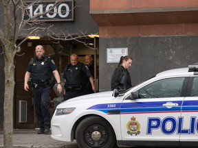 Ottawa police investigate a homicide at Lepage Manor at 1400 Lepage Ave. on Monday, May 2, 2016.