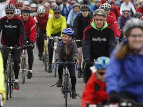 Participants in the CN Cycle for CHEO on Sunday, May 1, 2016.