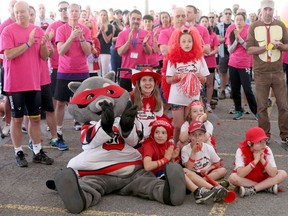 Hundreds of people gathered in Kanata to support Wednesday's event.
