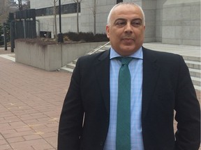 Roland Eid, accused with fraud in the bankruptcy of his company ICI Construction, at the Ottawa Courthouse. He is expected to hear his verdict Monday.