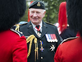 Governor General David Johnston inspected the 100-person Guard of Honour.
