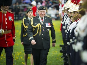 Governor General David Johnston inspected the 100-person Guard of Honour at the GG's Military Tattoo Saturday.