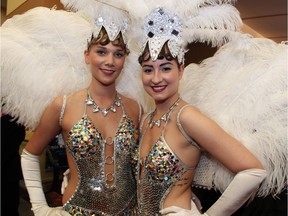 The Loft Gala, which promised an evening of fashion, arts and entertainment, included Amber Archambault, left, and Valerie Lalonde, in Vegas vintage showgirl costume at the Hilton Lac Leamy on Saturday, April 30, 2016.