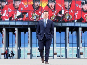 The new head coach of the Ottawa Senators, Guy Boucher.