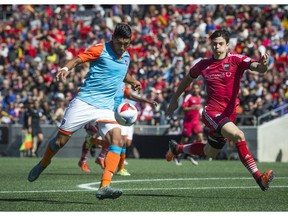 The Ottawa Fury FC beat the Miami FC 2-0 on the Fury's home-opener Saturday April 30, 2016 at TD Place.