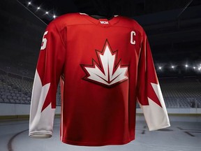 The Team Canada jersey for the World Cup of Hockey 2016