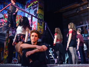 Johnny, played by Gabe Sanchez, during Philemon Wright High School's Cappies production of American Idiot.