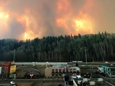 Wildfirire burning in Fort McMurray, Alberta on May 3, 2016 .   Credit: Government of Alberta     (http://srd.web.alberta.ca/fort-mcmurray-area-update) ORG XMIT: POS1605031655081378