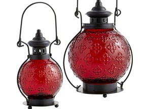 These indoor/outdoor lanterns can be used to light up the night and add some ambiance to festive gatherings. Find them at Pier 1 Imports.