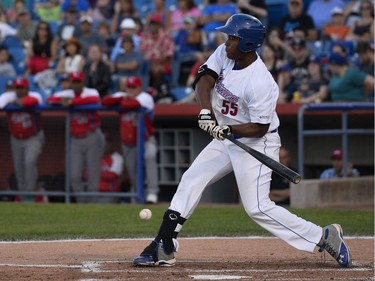 Alexander Malleta swings at a pitch on Friday, June 17, 2016.