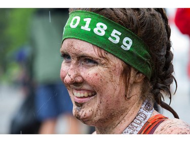 Ally Dudman at the finish line as the Mud Hero Ottawa 2016 continued on Sunday at Commando Paintball located east of Ottawa.