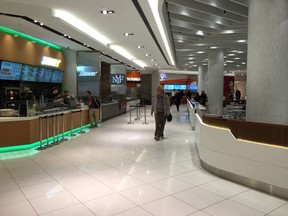 The rideau Centre food court has reopened after it was closed Thursday, above, due to a boil water advisory.
