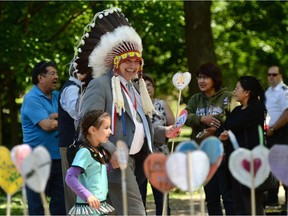 National Chief of the Assembly of First Nations Perry Bellegarde takes part in a ceremony of the Indian Residential Schools Truth and Reconciliation Commission, at Rideau Hall in 2015. The TRC made specific recommendations on health care and it's time Canada acted on them.