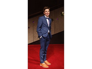 Cappies nominee Alex Guimont, Philemon Wright High School, arrives on the Red Carpet, prior to the start of the 11th annual Cappies Gala awards, held at the National Arts Centre, on June 05, 2016, in Ottawa, Ont.  (Jana Chytilova / Ottawa Citizen)   ORG XMIT: 0605 CapGala JC 22