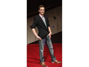 Cappies nominee Lewis Rafuse, Almonte and District High School, arrives on the Red Carpet, prior to the start of the 11th annual Cappies Gala awards, held at the National Arts Centre, on June 05, 2016, in Ottawa, Ont.  (Jana Chytilova / Ottawa Citizen)   ORG XMIT: 0605 CapGala JC 14