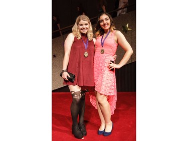 Cappies nominees from Sir Robert Borden High School arrive on the Red Carpet, prior to the start of the 11th annual Cappies Gala awards, held at the National Arts Centre, on June 05, 2016, in Ottawa, Ont.  (Jana Chytilova / Ottawa Citizen)   ORG XMIT: 0605 CapGala JC 18