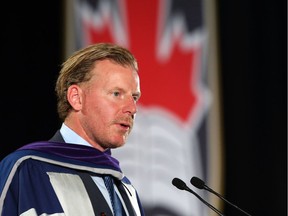 Daniel Alfredsson receives his Honorary Degree from Carleton University during its 148th convocation, June 07, 2016.