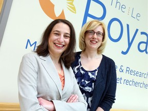 Dr. Kim Corace and Dr Melanie Willows (R), co-creaters of a new clinic to treat those with serious alcohol withdrawal issues at the Royal Ottawa Mental Health Centre