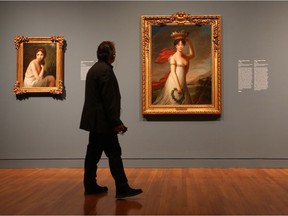 A man looks at some paintings from Elisabeth Louise Vigée Le Brun at the National Gallery. Elisabeth Louise Vigée Le Brun (1755 – 1842): The Portraitist to Marie Antoinette exhibition runs until Sept. 11, 2016.