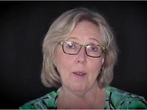 Green party Leader Elizabeth May is among those in the new video aimed at young women.