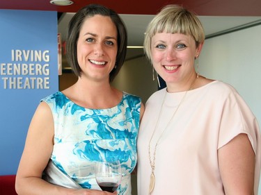 From left, community-based criminologist consultant Melanie Bania with Joanne Gardner, a member of the fundraising committee for the Parkdale Food Centre, at the non-profit organization's Branching Out Gala, held at the home of the GCTC on Thursday, June 23, 2016. (Caroline Phillips / Ottawa Citizen)