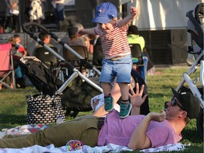 Henry Sinclair, 2, was kicking up his heels on Friday, June 3, 2016, using his dad, Jordan, as a human trampoline on Day 1 of the 13th edition of Westfest.