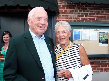 Jim Williams -- seen with his wife Adrienne at the 125th anniversary reception for the Royal Ottawa Golf Club on Wednesday, June 29, 2016 -- was the board president back when the golf club celebrated 100 years.