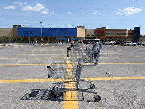 A quiet Lincoln Fields Shopping Centre parking lot.