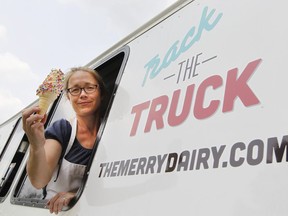 Marlene Haley of the Merry Dairy will be dishing out soft-serve ice cream and more at the gourmet good truck rally.