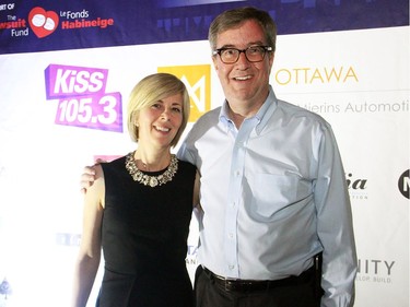 Mayor Jim Wason, seen with his cousin, Gayle McGibbon, director of fund development for the Snowsuit Fund, stopped by the Bash 2016: Londson Calls fundraiser for the non-profit organization, held at Lansdowne's Horticulture Building on Friday, June 10, 2016.