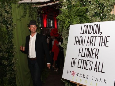 More than 400 arriving attendees of the sold-out Bash 2016: Londson Calls party, held Friday, June 10, 2016, walked through this lush and leafy archway, sponsored by Flowers Talk Tivoli, at the Horticulture Building at Lansdowne.