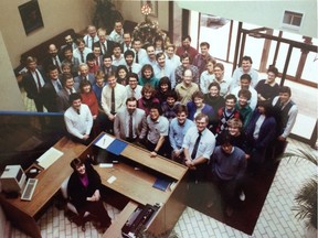 This photo is treasured today by the then-Newbridge employees in it. They started something that succeeded in a way few ventures do.