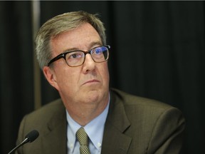 Ottawa Mayor Jim Watson during the Rideau St. sink hole press conference at Ottawa City Hall, June 08, 2016.