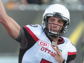 Ottawa Redblacks quarterback Danny O'Brien connected on 18 of 21 passes for 159 yards and ran for a 13-yard TD in the loss to Hamilton.
