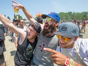 Punk rock fans get into the spirit as the annual Amnesia Rockfest invades the village of Montebello in Quebec, about an hour away from Ottawa and Montreal.