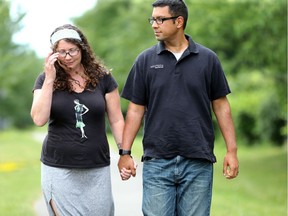 Rohit Saxena and Lesley Spencer lost their six-month-old daughter, Jaya, to Sudden Infant Death Syndrome on June 4.