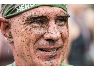Scott Pepper at the finish line as the Mud Hero Ottawa 2016 continued on Sunday at Commando Paintball located east of Ottawa.