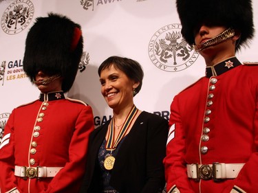 Singer-songwriter Susan Aglukark on the red carpet for the Governor General's Performing Arts Awards Gala held at the National Arts Centre on Saturday, June 11, 2016.