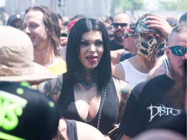 Some of the interesting people attending as the annual Amnesia Rockfest invades the village of Montebello in Quebec, about an hour away from Ottawa and Montreal.