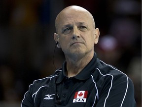 Head coach of Canadian men’s volleyball Glenn Hoag.
