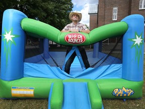 The old Beechwood Market bouncy castle, stolen last year, was very likely illegal. The market shall never see its like again, now that a provincial inspector has seen its replacement.