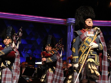 The Royal Canadian Air Force Pipes and Drums helped open the show at the National Arts Centre on Saturday, June 11, 2016, as part of the Governor General's Performing Arts Awards Gala.