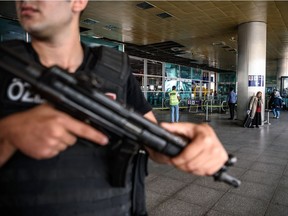 The scene at Istanbul's Ataturk Airport following Tuesday's suicide attack. The Turkish flag will be flown at Ottawa City Hall in the coming days to mourn the attack.