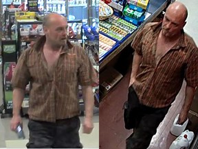 The suspect sought in a Tapiola Crescent convenience store robbery.