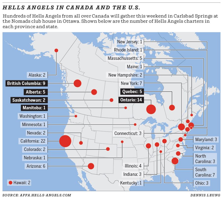 Hells Angels in Canada and the U.S.