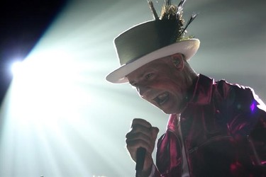 The Tragically Hip&#039;s Gord Downie, performs during the first stop of the Man Machine Poem Tour at the Save-On-Foods Memorial Centre in Victoria, B.C., Friday, July 22, 2016. THE CANADIAN PRESS/Chad Hipolito