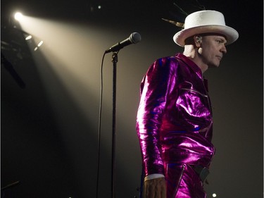 The Tragically Hip Lead Singer Gord Downie on stage for the first concert of the Tragically Hip's final tour at the Save On Foods Memorial Centre, Victoria, July 22 2016.
